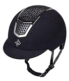 Fair Play Reithelm Quantinum Chic Crystal schwarz Strass M (56-58cm)