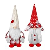 Schwedische Wichtel Santa Dolls,Handgemachte Christmas PlüSch Spielzeug Schwedische Puppen Figuren Fenster Dekoration Urlaub Dekoration Geschenke Party Weihnachts Deko 48 *17C