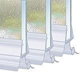 Defrsk 3x100cm Duschdichtung Ersatzdichtung Duschtür Dichtung für 4-6mm Glastür Stärken Wasserabweisende Transparent Duschdichtung Verlängerter Wasserabweiser für Dusche Glastü