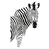 Kreative Zebra Wandaufkleber Tier Styling Dekoration Wandtattoo Wohnzimmer Abnehmbare Vinyl Wandbild Size44*69C