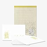 Kinder-Briefpapier-Set Blumenkinder, DS110, 10 Blatt DIN C5 (162x229mm), 10 Umschläge B6, Briefpapier, Schreibpapier, Set, Brief, Kinderpap