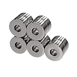 10x Neodym Power Magnet Silber - Ringmagnet extra stark - Durchmesser 10x4mm hoch Innendurchmesser 5mm - Supermagnet - Haftkraft ca. 2,5 kg - Magnete für Whiteboard, Pinnwand, Magnettafel, Werk