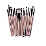 15 stücke Gesichtsbürste Set Makeup Pinsel Kit Kosmetische Concealer Pinsel mit Aufbewahrungstasche für Fundament Augenbraue Eyeliner Blush Black/B
