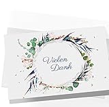 20 Dankeskarten Klappkarten mit Umschlägen, Dankeskarte, Postkarte Danke, Karte Danke, Dankeschön Karten, Danksagungskarten Hochzeit, Karte Abschied Kollege Kollegin, Vielen Dank Karten Dank