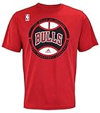 Adidas NBA Ultra Athletic Rush Graphic Poly Tee für Herren Gr. XL, Chicago Bulls #4