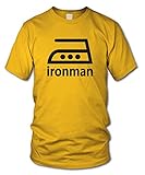 Ironman - Fun T-Shirt - Kult - Gelb - Größe XXL