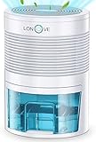 Luftentfeuchter - Elektrisch Raumentfeuchter Tragbarer 1000ml （38 oz）2500 Cubic Feet (240 Sq ft)Automatischer Entfeuchter leiseschlafzimmer Wohnung Dehumidifier Kleine Bad Hause Kellerräume Bü