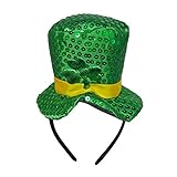 BESTOYARD St Patrick Tag Stirnband grün Klee Hut Haarreif Kopfbedeckung für Irish Holiday Mini Kopf Schnalle Dek