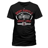 Deep Purple 'Speed King' T-Shirt Men's Fashion Crew Neck Short Sleeves Cotton Tops Clothing, Black