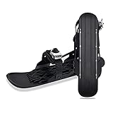 Einstellbare Mini Ski Skates, Universal Outdoor Ski Sled, Anti-Slip Snowboard für Wintersport (Black, 44cm*12.5cm)