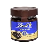 Lindt Brotaufstrich Crème Noir | 220g dunkle Kakaocreme im Glas | Schokoladen Brotaufstrich feinherb| feinste Lindt Schok