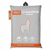 Siena Garden AquaShield Stapelstuhlschutzhülle, silber-grau, mit Active Air System, 67x67x80-110