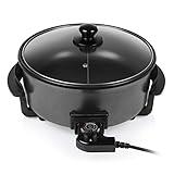 Tristar PZ-9135 Grillpfanne und Multifunktions-Pfanne, 1500 Watt Leistung, 30 cm ø, Schw