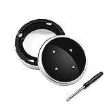 Schwarz Multimedia Knopf Abdeckung Taste Blende ( Mittel bis groß) Ersatz für iDrive B-M-W F10 F20 F30( Mit Schraubendreher)