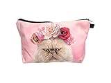 Alsino Kosmetiktasche Kulturbeutel Kulturtasche Make Up Case Schminktasche Beautycase, Variante wählen:KT-038 Katze R