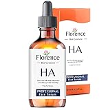 Größe 60 ml. BIO Hyaluronsäure Serum hochdosiert. Gesichtsserum mit Organischen/Vegan Inhaltsstoffen. Florence Organics Bio Naturkosmetik MADE IN ITALY