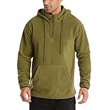 Zytyeu Pullovers Herren Winter Warm Bequem Lässig Mode Doppelseitig Polar Fleece Herren Lange Ärmel Große Größe Lose Outdoor Sports Reine Farbe Herren H