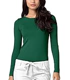 Adar Damen Untershirt - Langärmeliges Komfort T-Shirt - 2900 - Hunter Green - 3X