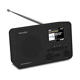 TechniSat TECHNIRADIO 6 IR – portables Internetradio (DAB+, UKW, WLAN, Bluetooth, Farbdisplay, Wecker, App-Steuerung, Favoritenspeicher, 3 Watt RMS) schw