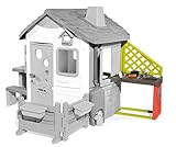 Smoby 810901 – Anbau-Küche für Spielhäuser – Spielküche für Spielhaus, mit einer Spüle und viel Zubehör, passend für die meisten Sp