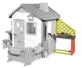 Smoby 810901 – Anbau-Küche für Spielhäuser – Spielküche für Spielhaus, mit einer Spüle und viel Zubehör, passend für die meisten Sp