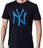 New Era - MLB New York Yankees Seasonal Team Logo T-Shirt - Schwarz Farbe Schwarz, Größe M