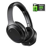 Kopfhörer mit aktiver Geräuschunterdrückung, kabelloses Bluetooth-Headset, Mikrofon, 25 Stunden Spielzeit, faltbar, weiche Protein-Ohrpolster für Reisen, Arbeit, TV, PC, T