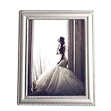 NC Silver Picture Frame Metal Photo Frame Contemporary Photo Frame Wall Mount Or Table Top Anniversary Wedding Photo Frame(Green,8×10)