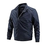 ZYKBB Herbst winter männer windbreaker jacken männer sport beiläufig massiv slim fit herren jacke männer kleidung (Color : D, Size : Size 5XL 98-105 kg)