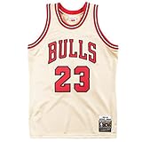 KKSY Herren Trikots Chicago Bulls #23 Basketball Trikots Retro Atmungsaktive Weste,White,M