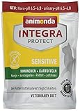 animonda Integra Protect Katze Sensitive, Diät Katzenfutter, Trockenfutter bei Futtermittelallergie, Kaninchen + Kartoffeln, 300 g