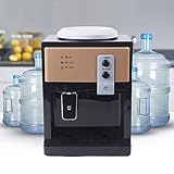 Elektrischer Heißwasserspender Freistehend - Warm- und Kaltwasserspender Mini Desktop Wasserspender 220V Wasserkühler für Trinkwasser Tischwasserspender Heißwassergerät für Zuhause und Bü