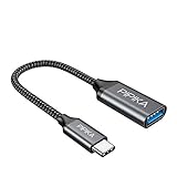 PIPIKA 3.0 USB Adapter, [1 Stück] 20 cm OTG USB Typ C Buchse auf USB A 3.0 Stecker Adapter, OTG Adapterkabel für Samsung Galaxy S21 Ultra,S20+,Huawei P50,Mate 40 Pro,Xiaomi 11 Lite,Laptop,Tab