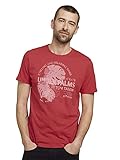 TOM TAILOR Herren 1025983 Wording T-Shirt, 11042-Plain Red, XL