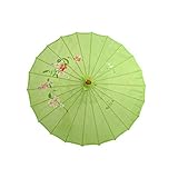 Chinesischen Stil Vintage Silk Oilpaper Umbrella Frauen Dekorative Umbrella Shoot Decor Sonnenschirm Tanz Requisiten Regenschirme Grü