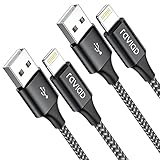 RAVIAD iPhone Ladekabel, Lightning Kabel [2Pack 3M] MFi Zertifiziert iPhone Kabel Kompatibel mit iPhone 11/11 Pro/XS/XS Max/XR/X/8/8 Plus/7/7 Plus/6s/6/6 Plus/5S/5/SE 2020 - Schw