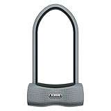 ABUS Bügelschloss 770A SmartX + USKF Halter - Smartes Fahrradschloss mit Bluetooth und Alarm (100dB) - iOS & Android - ABUS-Sicherheitslevel 15 - Schwarz - 300 mm Bügelhö