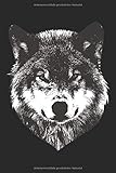 Zeichenbuch A5: Blanko Zeichenbuch | Skizzenbuch |120 Seiten | Wolfskopf Motiv | Softcover | A5 | Seiten mit Rahmen | weißes Pap