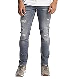 JACK & JONES Herren Slim Jeans Jjiglenn Jjoriginal JJ 052 50SPS Noos, Grau (Grey Denim), W27/L30