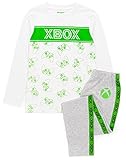 XBOX Pyjamas Mädchen Kinder Weiß Grau Langarm T-Shirt & Leggings PJS 13-14 J