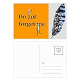 Postkarten-Set mit Aufschrift 'Don't Forget Me Sad', Art Deco, 20 Stück
