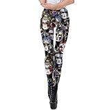 KXZD Weihnachten Leggings Damen Hohe Taille Skinny Hosen Yogahosen Bauchkontrolle Laufhose Blickdichte Strumpfhose Fitnesshose Frauen Oversize Slim Fit Sporthose für Gym Fitness Yog