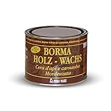 Möbelwachs farblos zur Holzschutz und Möbelpflege 500 ml bee wax Holzwachs Wachs BORMA Holzschutzwachs transparent mit reinem Bienenwachs zur Holzpflege für Holzmöb