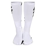 ZVEZVI Crew Socken Herren Damen Athletic Socke 40cm, Lightning Bolts Thunderbolts Herren Lustige Crew Socken Crazy Novelty Fun Socken für Herren Damen 15.7