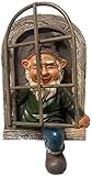LENENEO Zwergfigur Garten GNOME Zwerg Figur Dekorative Verzierung Miniaturharz-Geburtstagsgeschenke for Kinder im F