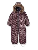 NAME IT Mädchen NMFSNOW10 Suit Petit Flower FO NOOS Schneeanzug, Dark Sapphire, 98