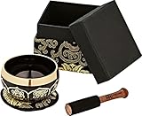 Meinl Sonic Energy Singing Bowl Geschenke Set - Klangschale 9,5cm mit Kissen, Geschenk Box, Schlägel - Meditation, Deko, Yoga (SB-OR-300-BK)