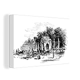 Leinwandbild - Illustration des Eingangs von Sankt-Petersburg - 30x20