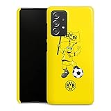 DeinDesign Premium Case kompatibel mit Samsung Galaxy A52s 5G Smartphone Handyhülle Hülle glänzend Borussia Dortmund Biene BVB