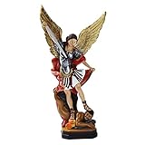 BESPORTBLE Michael Die Archangel Defeating Satan Figurine Katholizismus Töten Dämonen Statue Wohnk